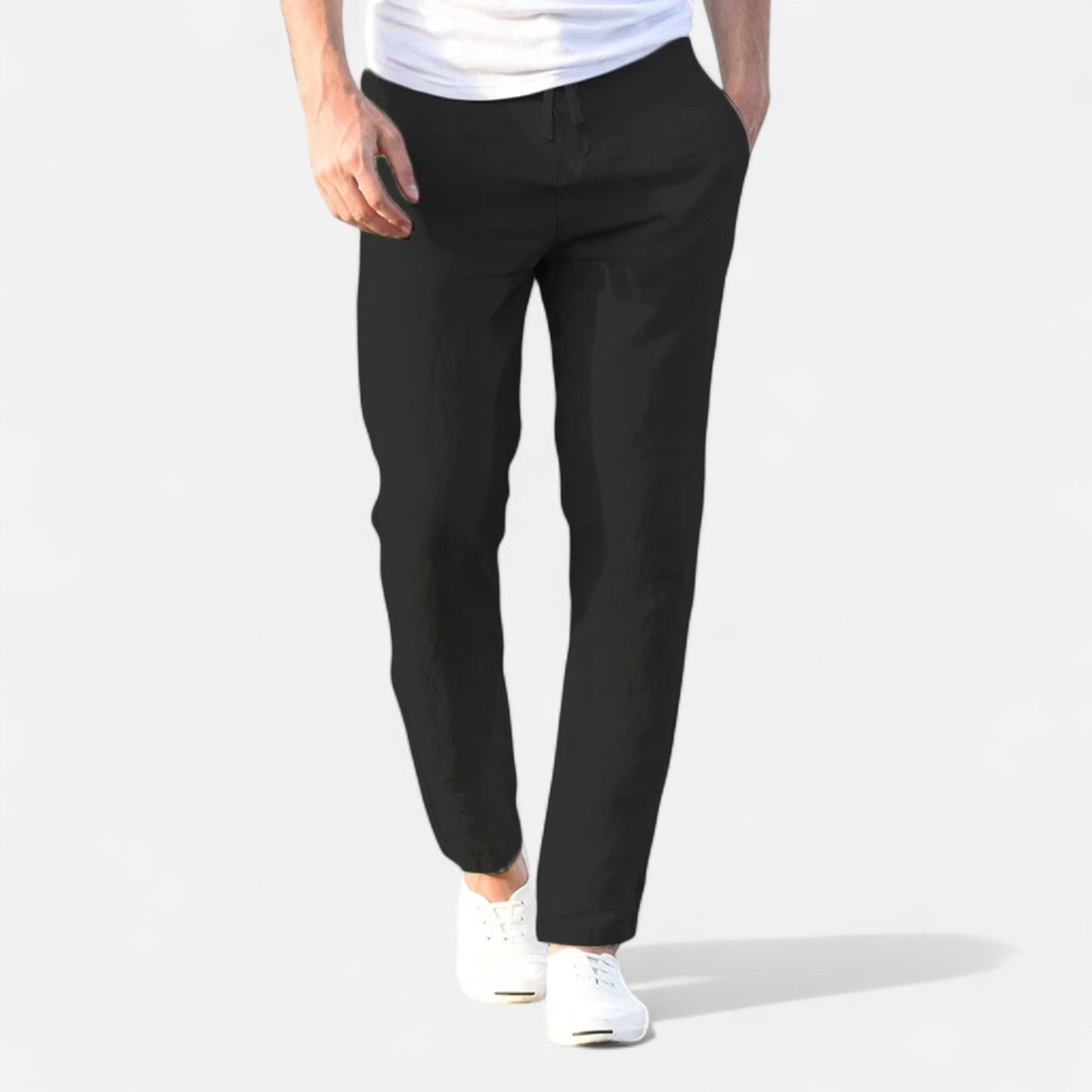 Vivellamode | Men’s Cotton Linen Trousers – Breathable Comfort for Every Season