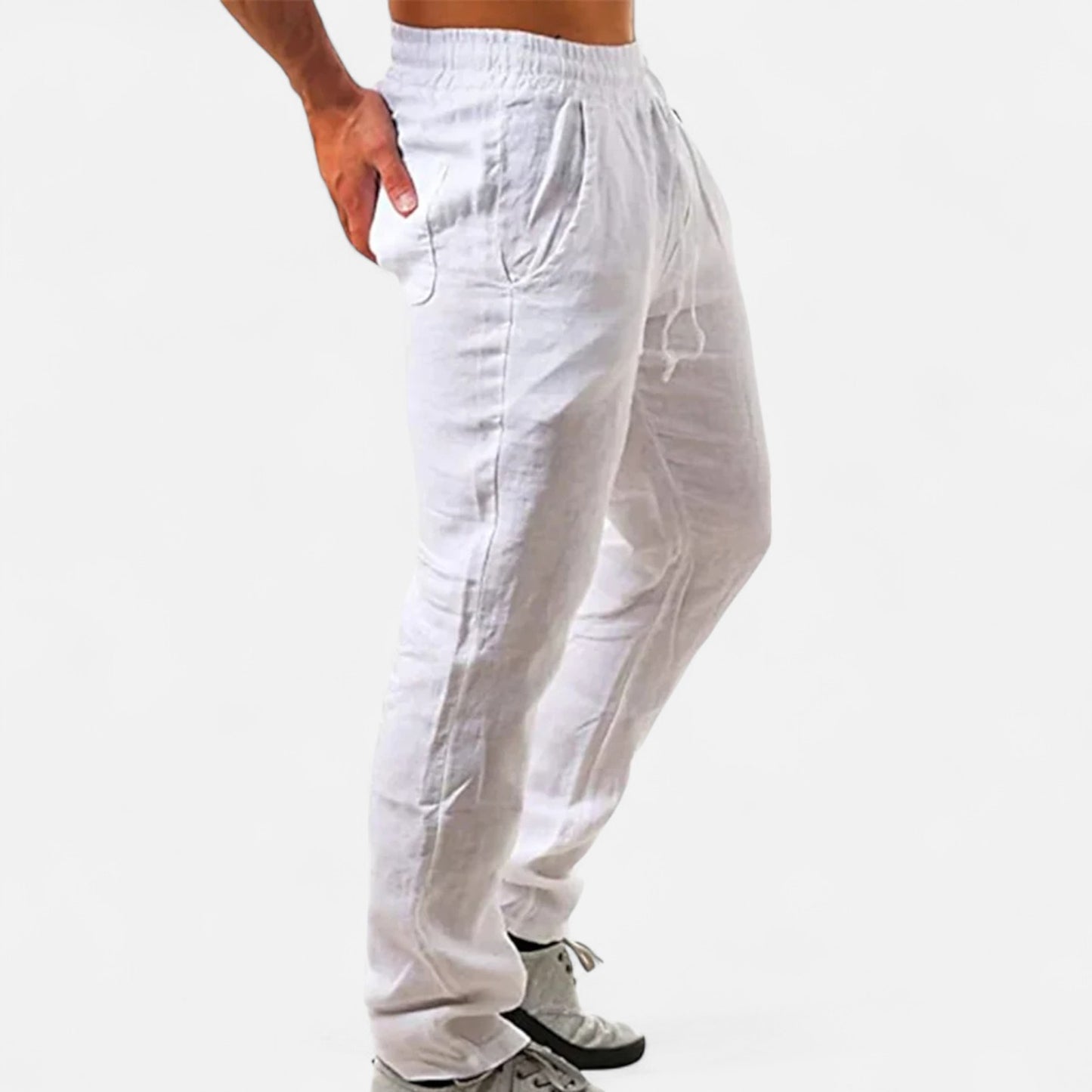 Vivellamode | Men’s Cotton Linen Trousers – Breathable and Stylish for All Seasons