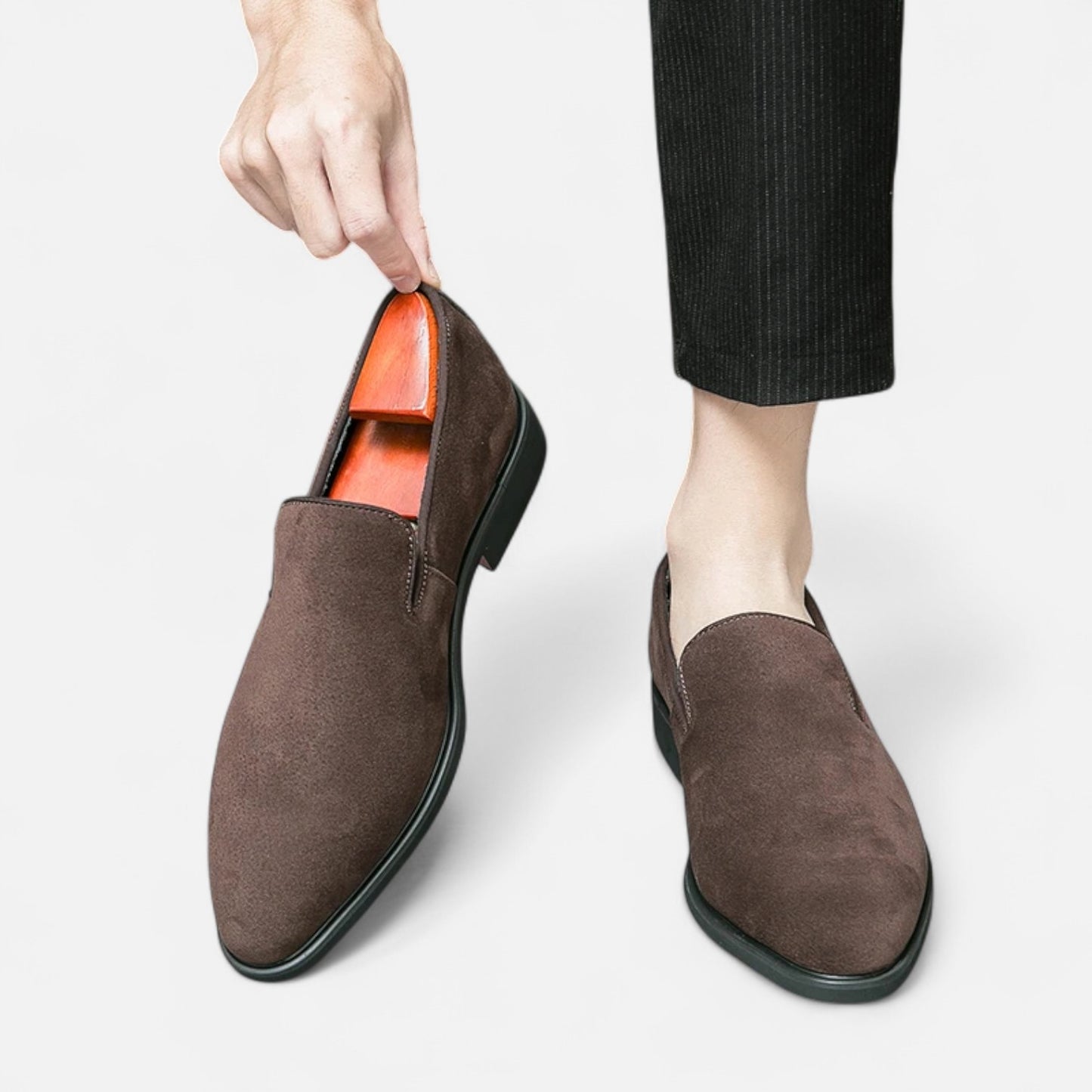 Vivellamode | Italian Luxury Suede Leather Loafers – Elegant Business & Party Shoes for Men