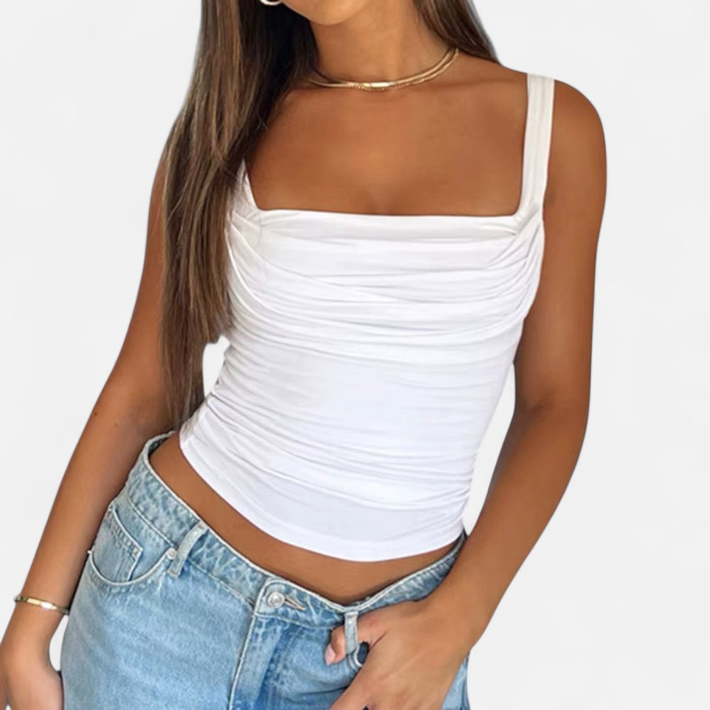Vivellamode | Classy Backless Tank Top – Elegant Camisole for Effortless Style