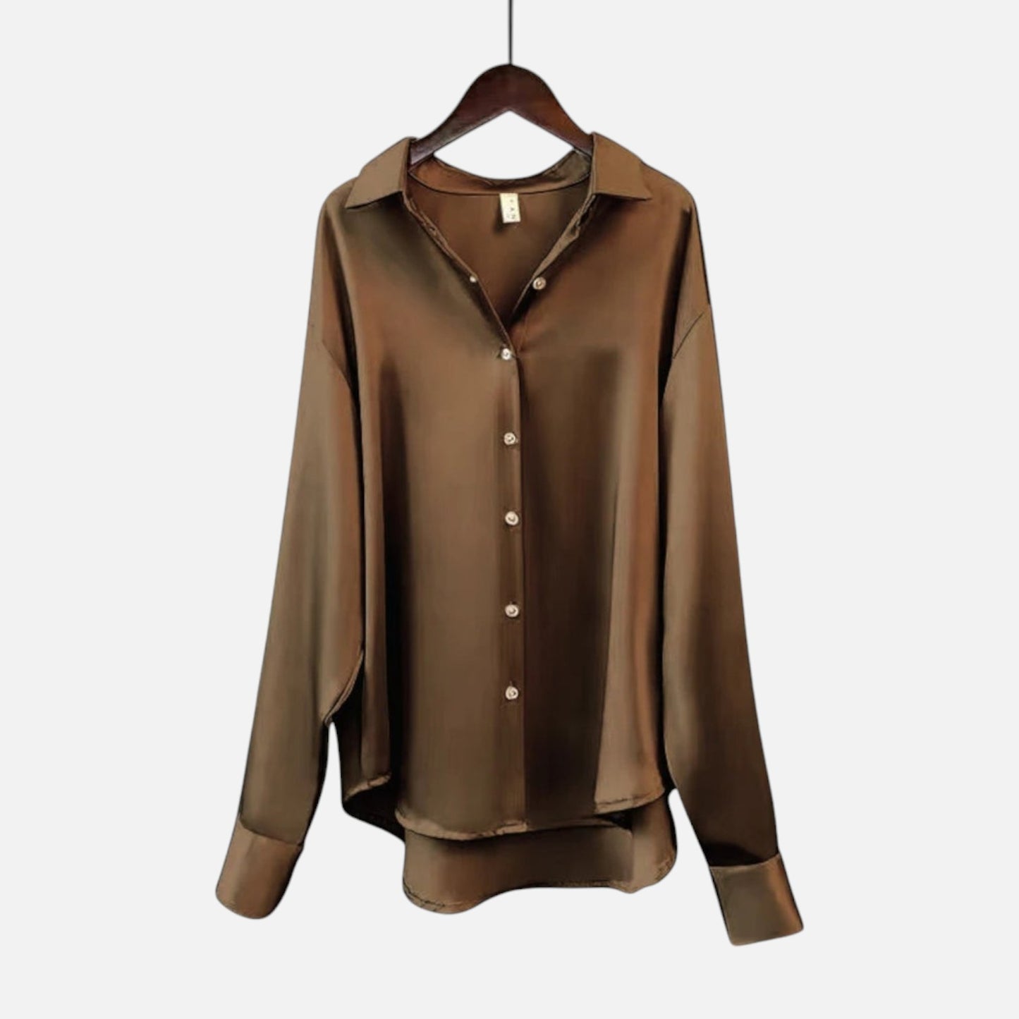 Vivellamode | Women’s Premium Long Sleeve Satin Blouse – Luxurious Elegance for Every Occasion
