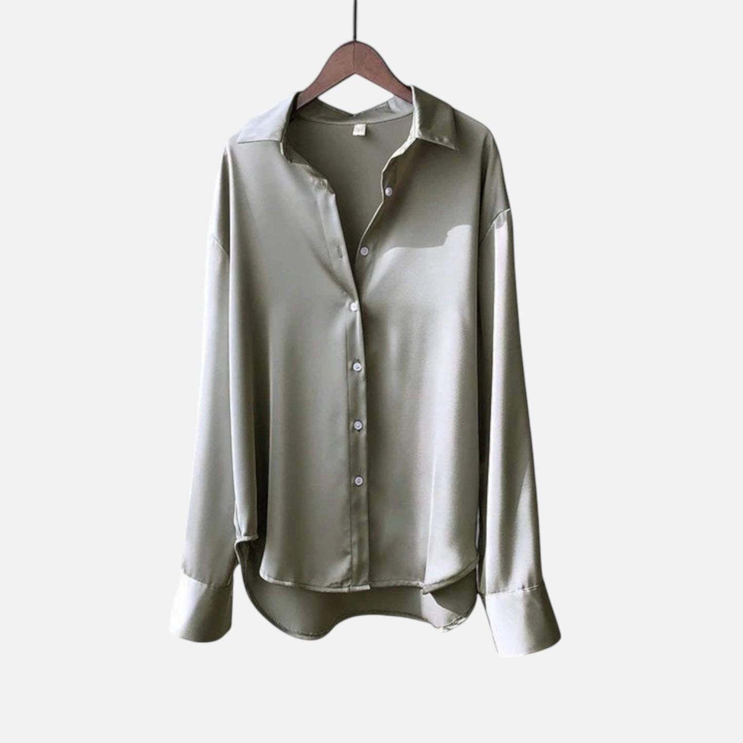 Vivellamode | Women’s Premium Long Sleeve Satin Blouse – Luxurious Elegance for Every Occasion