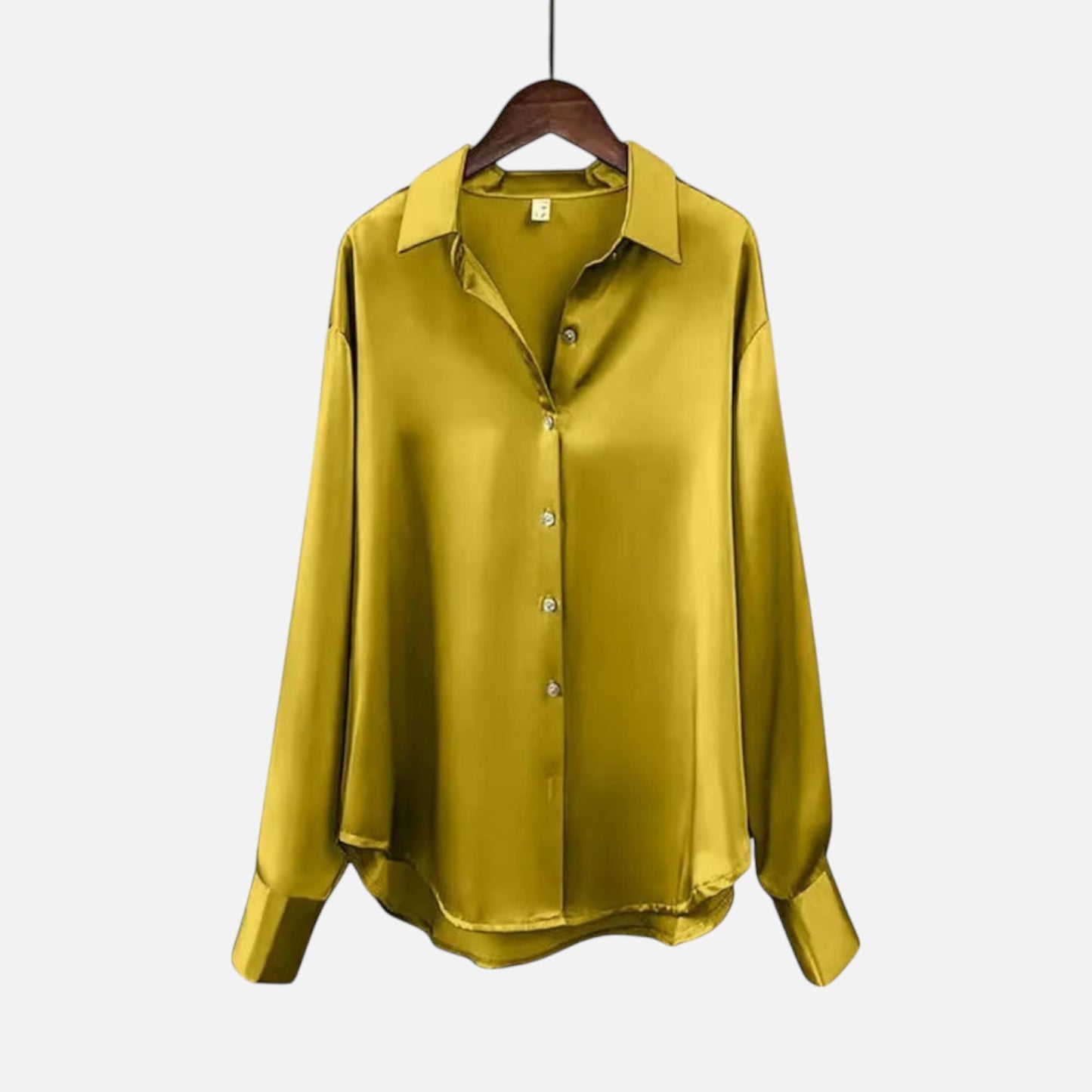 Vivellamode | Women’s Premium Long Sleeve Satin Blouse – Luxurious Elegance for Every Occasion