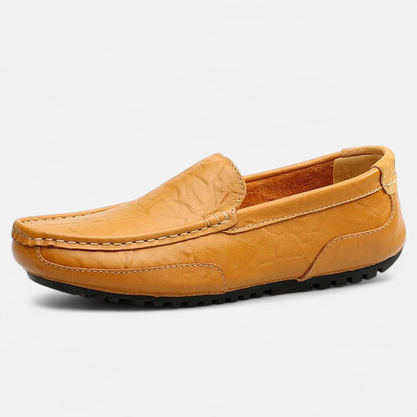 Vivellamode | Men’s Luxury Leather Loafers – Breathable Slip-On Moccasins for Summer