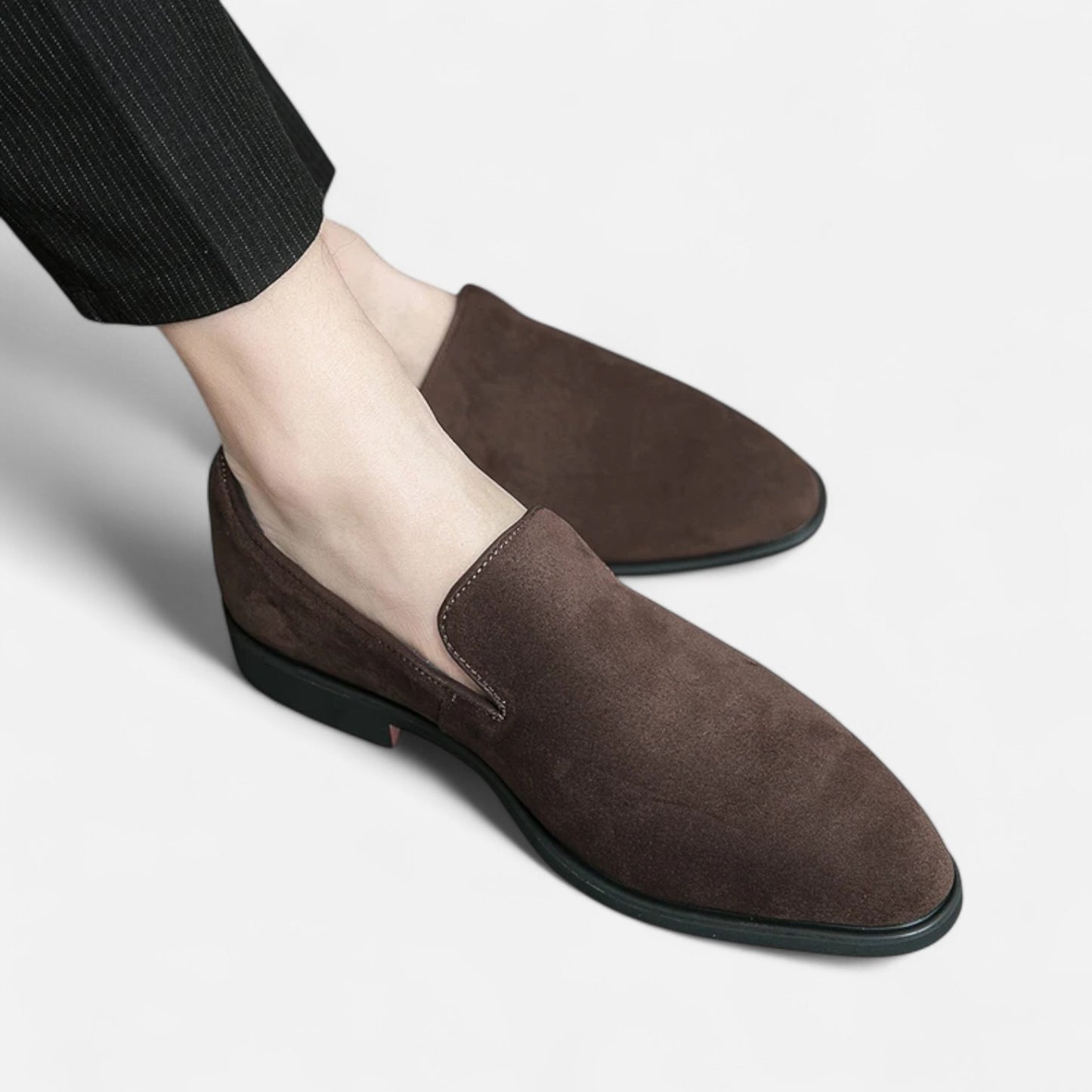 Vivellamode | Italian Luxury Suede Leather Loafers – Elegant Business & Party Shoes for Men