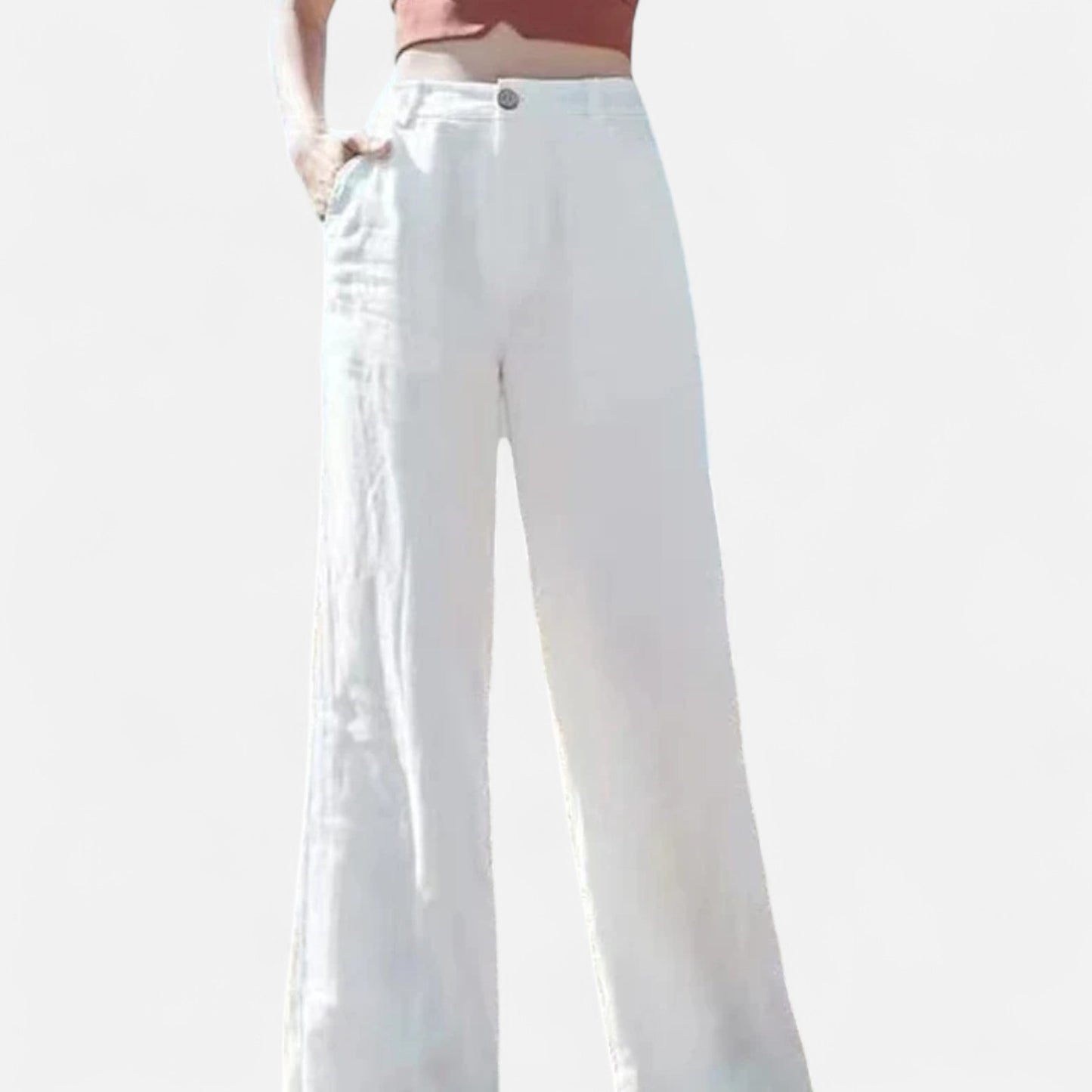 Vivellamode | Women’s Baggy Cotton Linen Pants – Relaxed Comfort for Casual Days