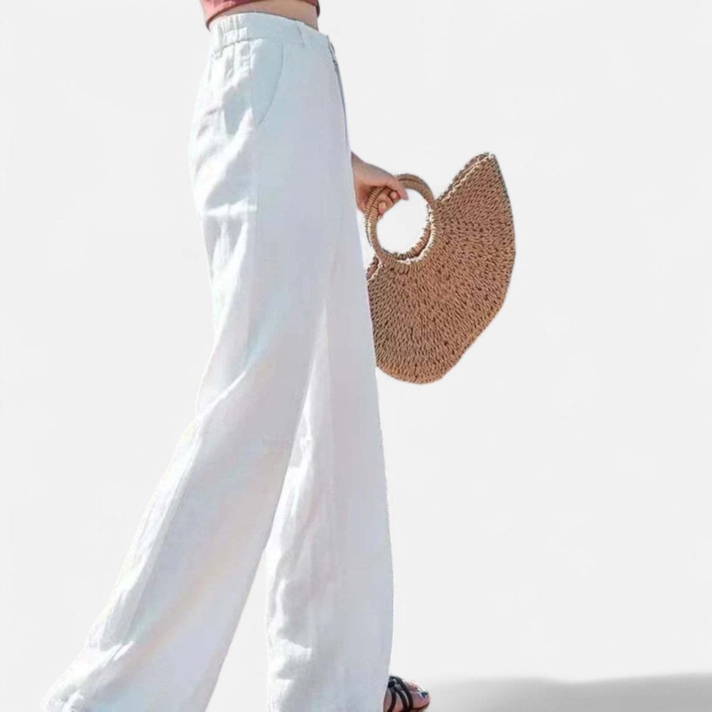 Vivellamode | Women’s Baggy Cotton Linen Pants – Relaxed Comfort for Casual Days