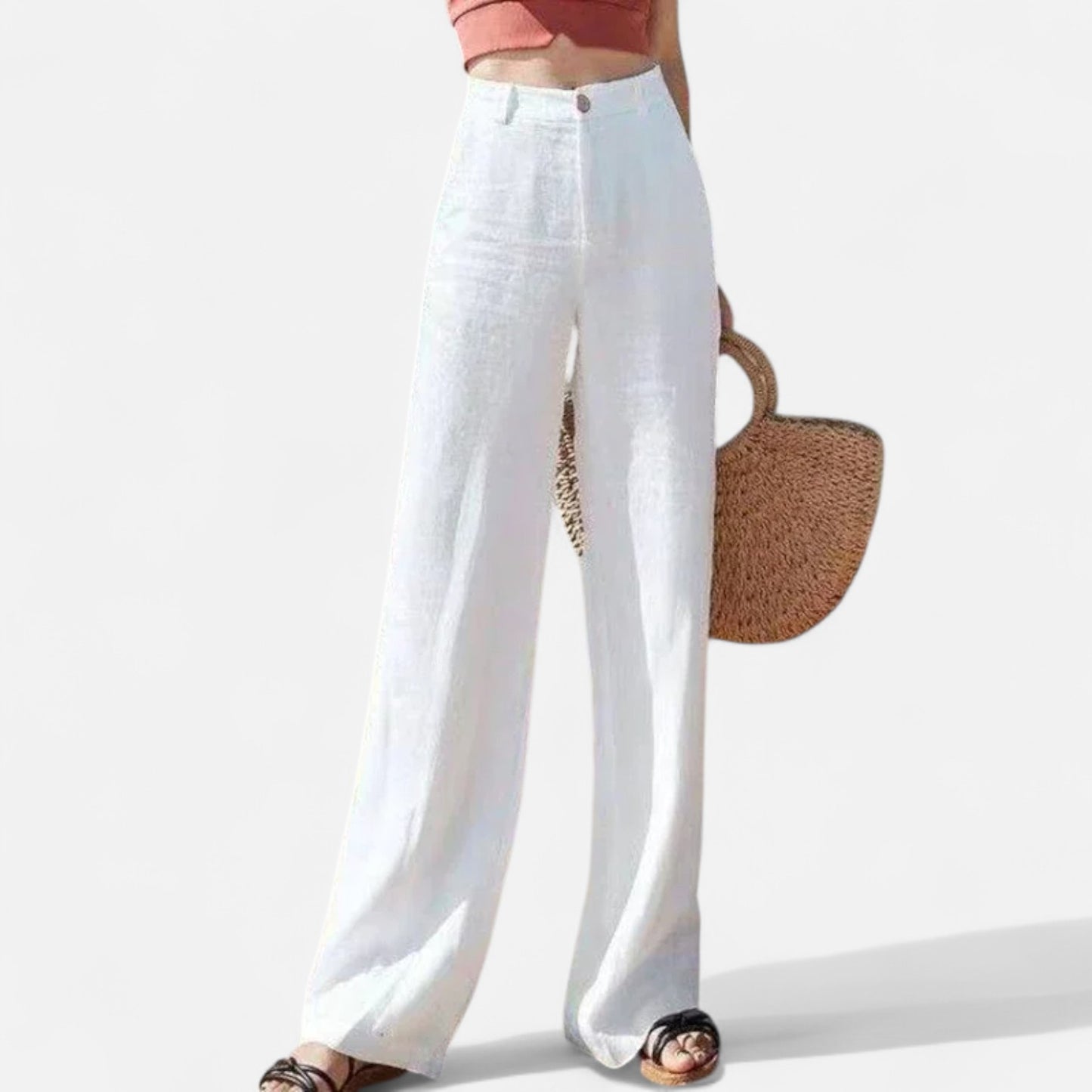 Vivellamode | Women’s Baggy Cotton Linen Pants – Relaxed Comfort for Casual Days