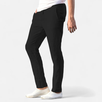 Vivellamode | Men’s Cotton Linen Trousers – Breathable Comfort for Every Season