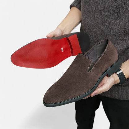 Vivellamode | Italian Luxury Suede Leather Loafers – Elegant Business & Party Shoes for Men