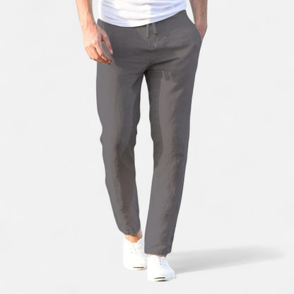 Vivellamode | Men’s Cotton Linen Trousers – Breathable Comfort for Every Season