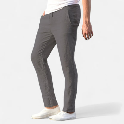 Vivellamode | Men’s Cotton Linen Trousers – Breathable Comfort for Every Season
