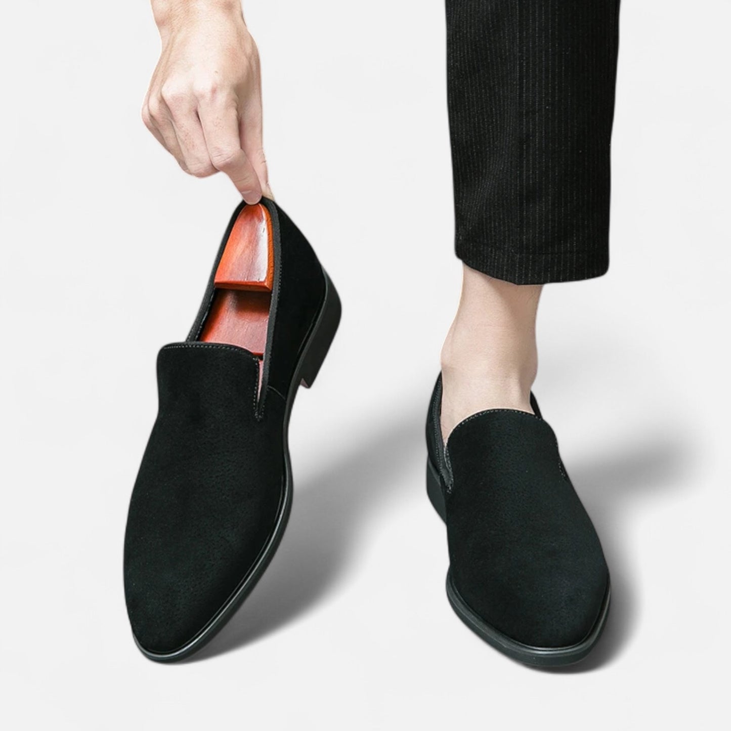 Vivellamode | Italian Luxury Suede Leather Loafers – Elegant Business & Party Shoes for Men