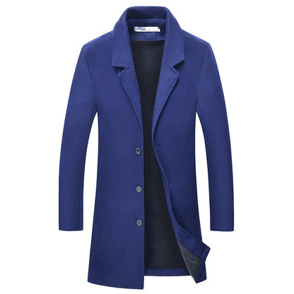 Vivellamode | Men’s Classic Long Coat – Modern Sophistication in Every Detail
