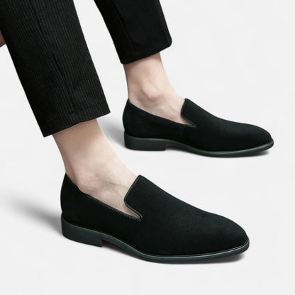 Vivellamode | Italian Luxury Suede Leather Loafers – Elegant Business & Party Shoes for Men