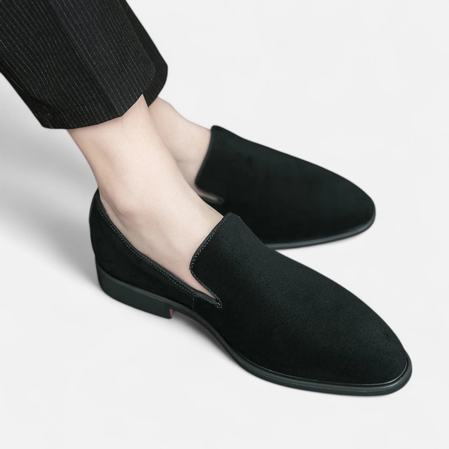 Vivellamode | Italian Luxury Suede Leather Loafers – Elegant Business & Party Shoes for Men