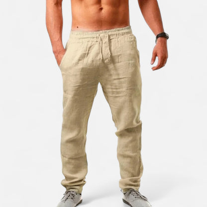 Vivellamode | Men’s Cotton Linen Trousers – Breathable and Stylish for All Seasons