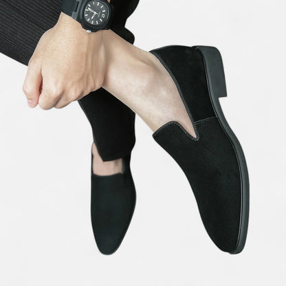 Vivellamode | Italian Luxury Suede Leather Loafers – Elegant Business & Party Shoes for Men