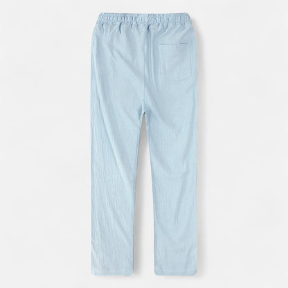 Vivellamode | Men’s Cotton Linen Trousers – Breathable Comfort for Every Season