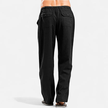 Vivellamode | Men’s Cotton Linen Casual Trousers – Lightweight & Breathable for Summer