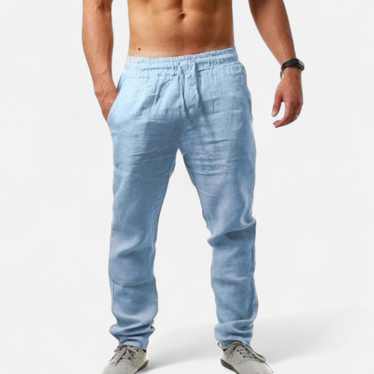 Vivellamode | Men’s Cotton Linen Trousers – Breathable and Stylish for All Seasons
