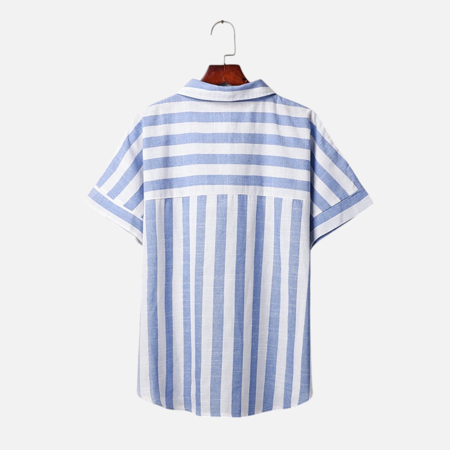 Vivellamode | Women’s Premium Striped Cotton Blouse – Elegant Comfort for Everyday Style
