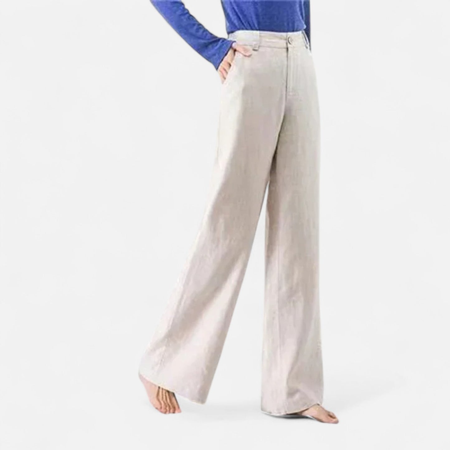 Vivellamode | Women’s Baggy Cotton Linen Pants – Relaxed Comfort for Casual Days