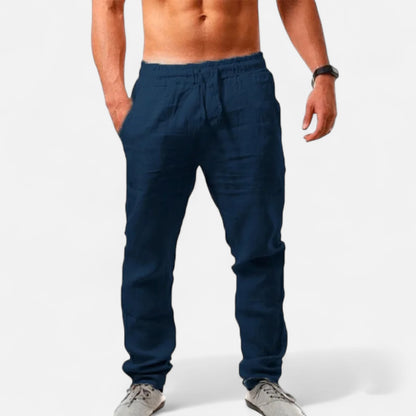 Vivellamode | Men’s Cotton Linen Trousers – Breathable and Stylish for All Seasons