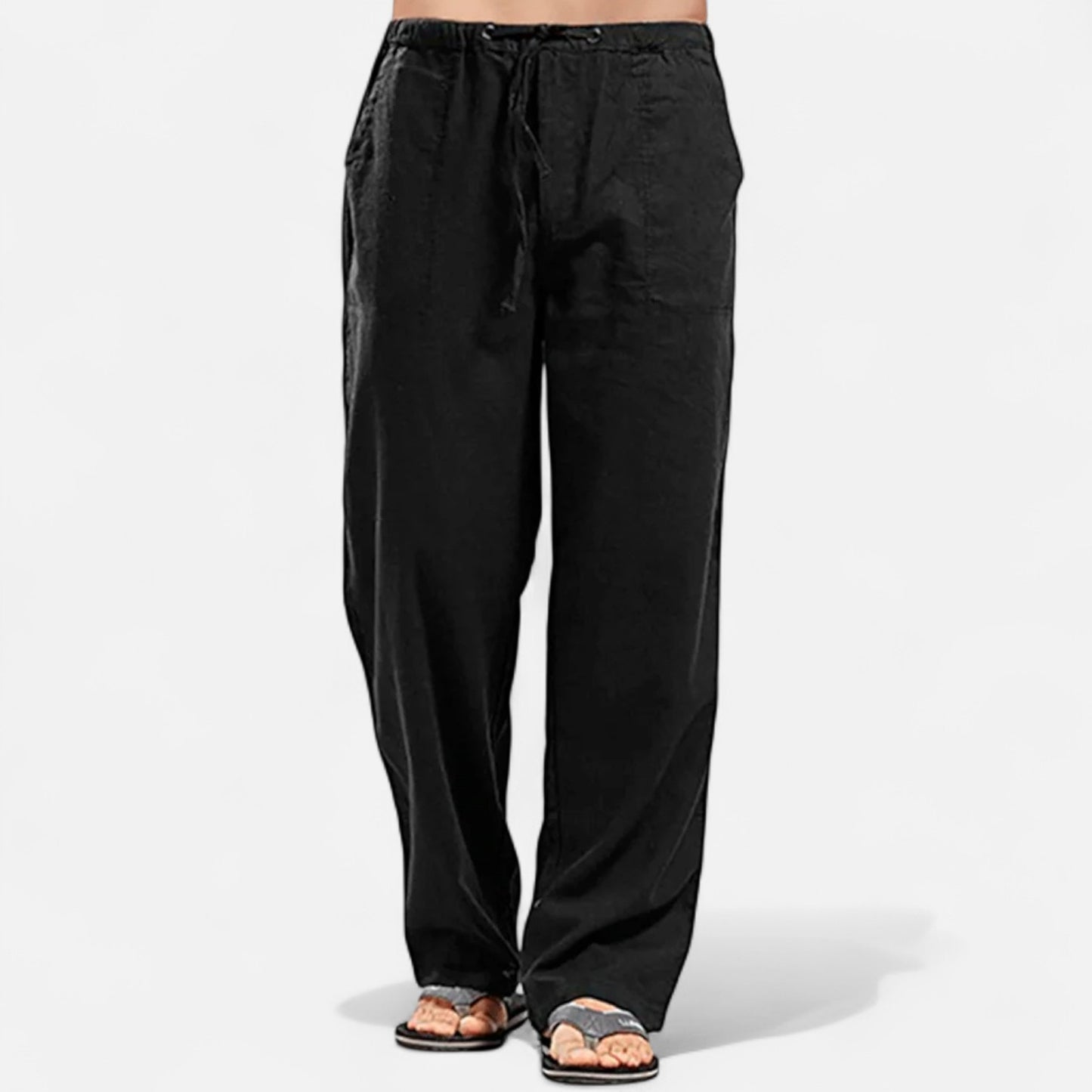 Vivellamode | Men’s Cotton Linen Casual Trousers – Lightweight & Breathable for Summer
