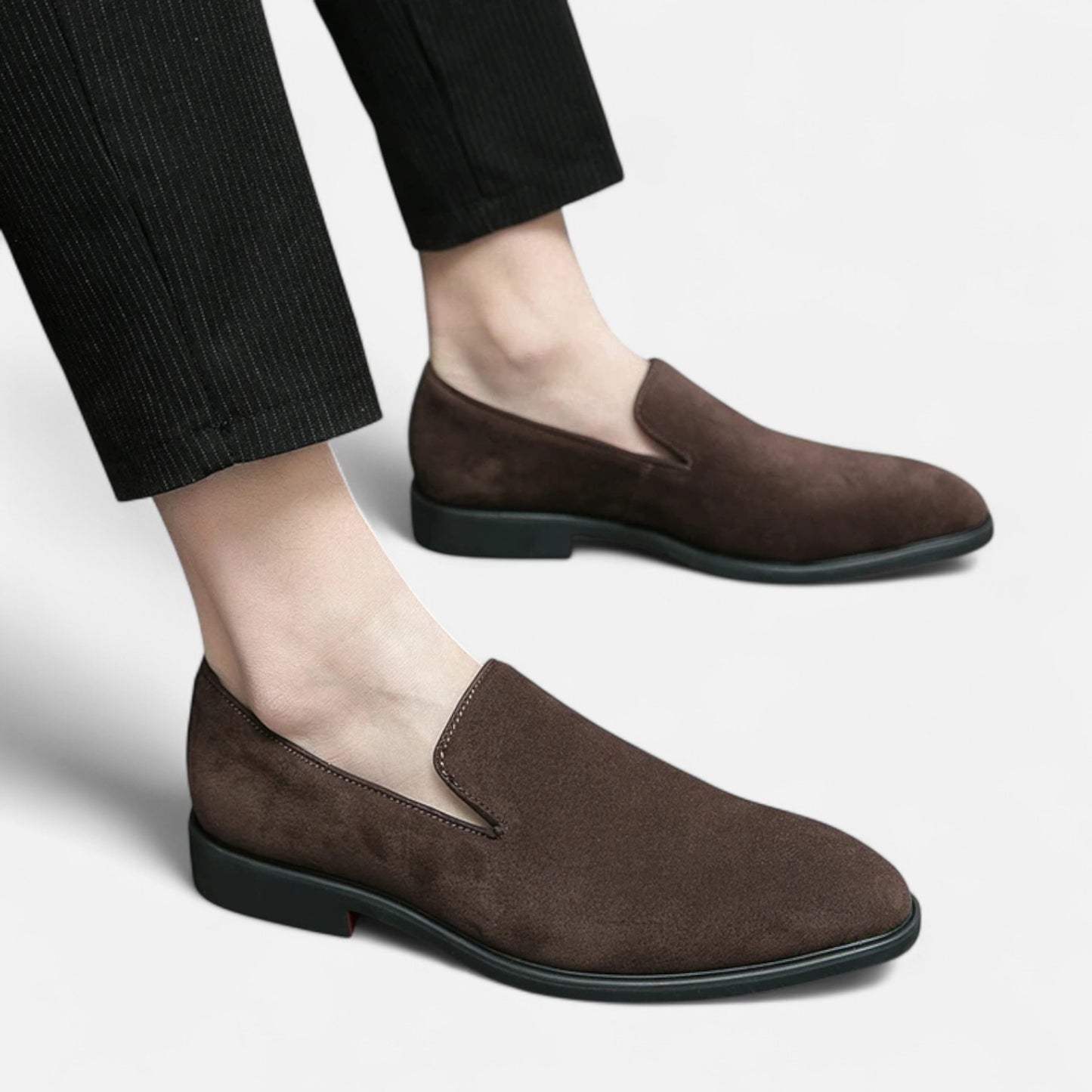 Vivellamode | Italian Luxury Suede Leather Loafers – Elegant Business & Party Shoes for Men