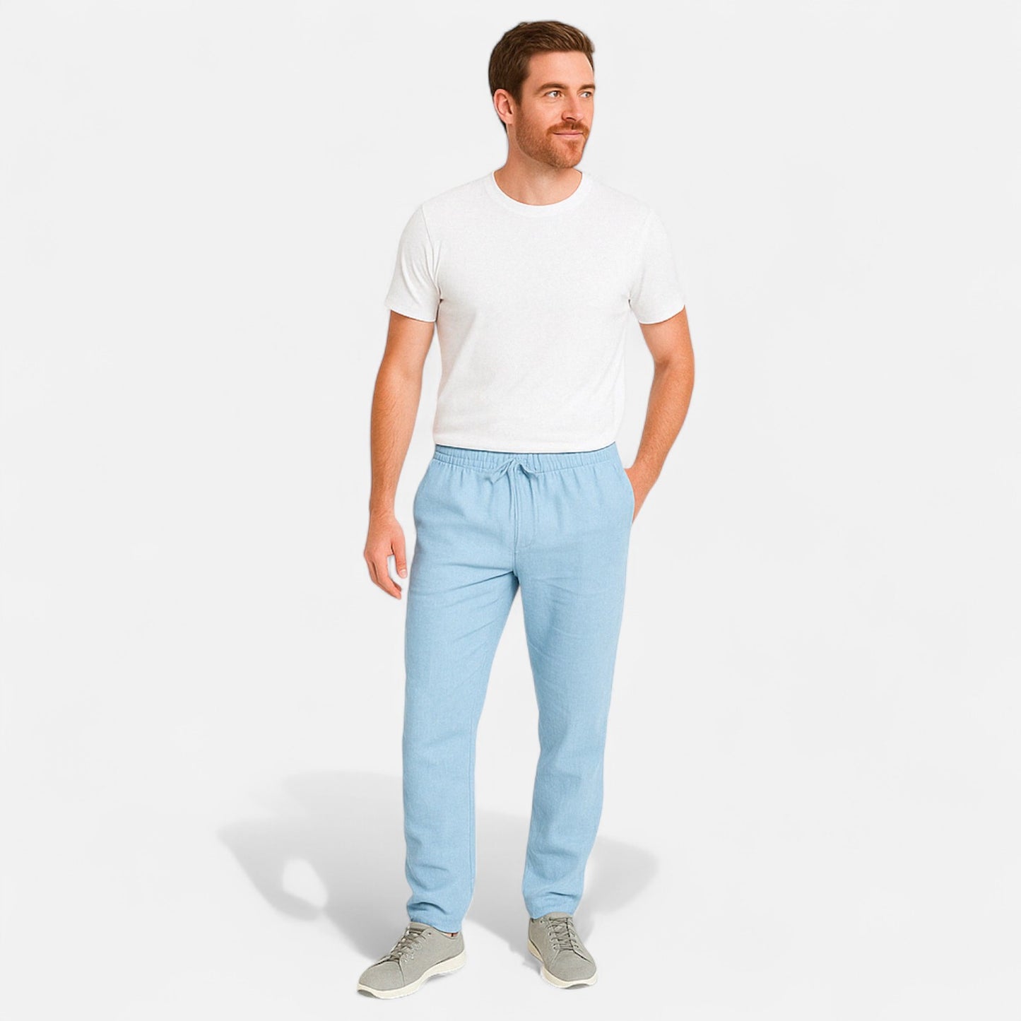 Vivellamode | Men’s Cotton Linen Trousers – Breathable and Stylish for All Seasons