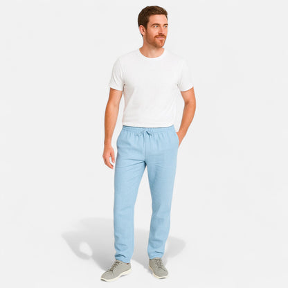 Vivellamode | Men’s Cotton Linen Trousers – Breathable and Stylish for All Seasons