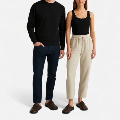 Vivellamode | Unisex Orthopaedic Leather Shoes – Comfortable Slippers for All-Day Support