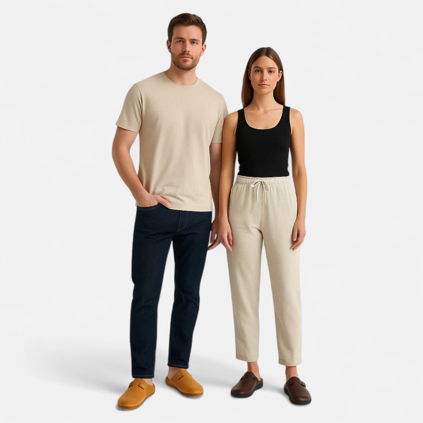 Vivellamode | Unisex Orthopaedic Leather Shoes – Comfortable Slippers for All-Day Support
