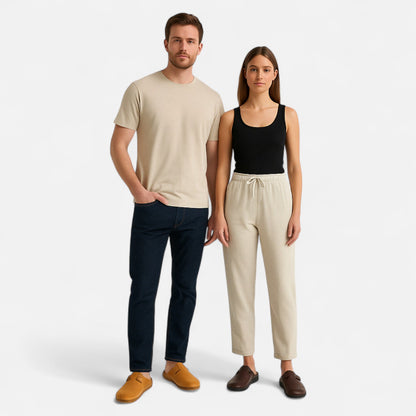 Vivellamode | Unisex Orthopaedic Leather Shoes – Comfortable Slippers for All-Day Support