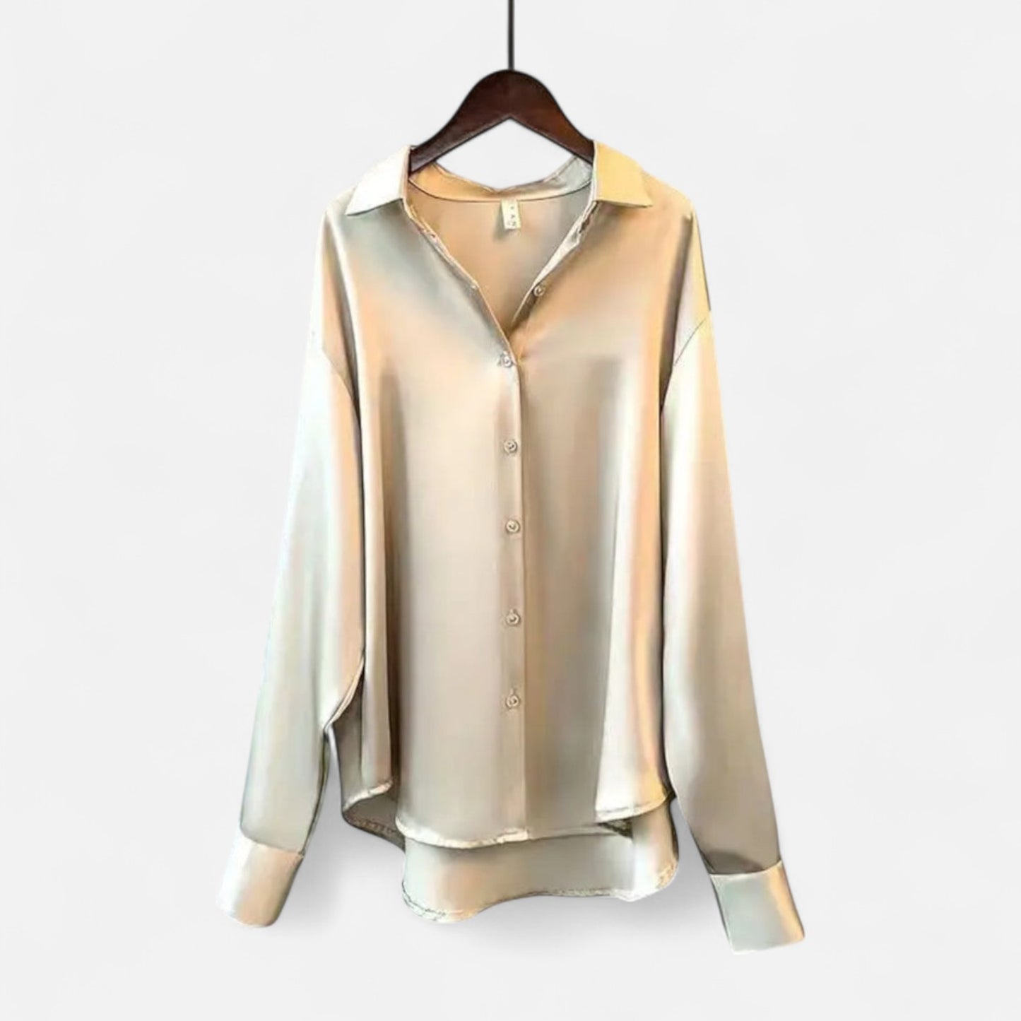 Vivellamode | Women’s Premium Long Sleeve Satin Blouse – Luxurious Elegance for Every Occasion