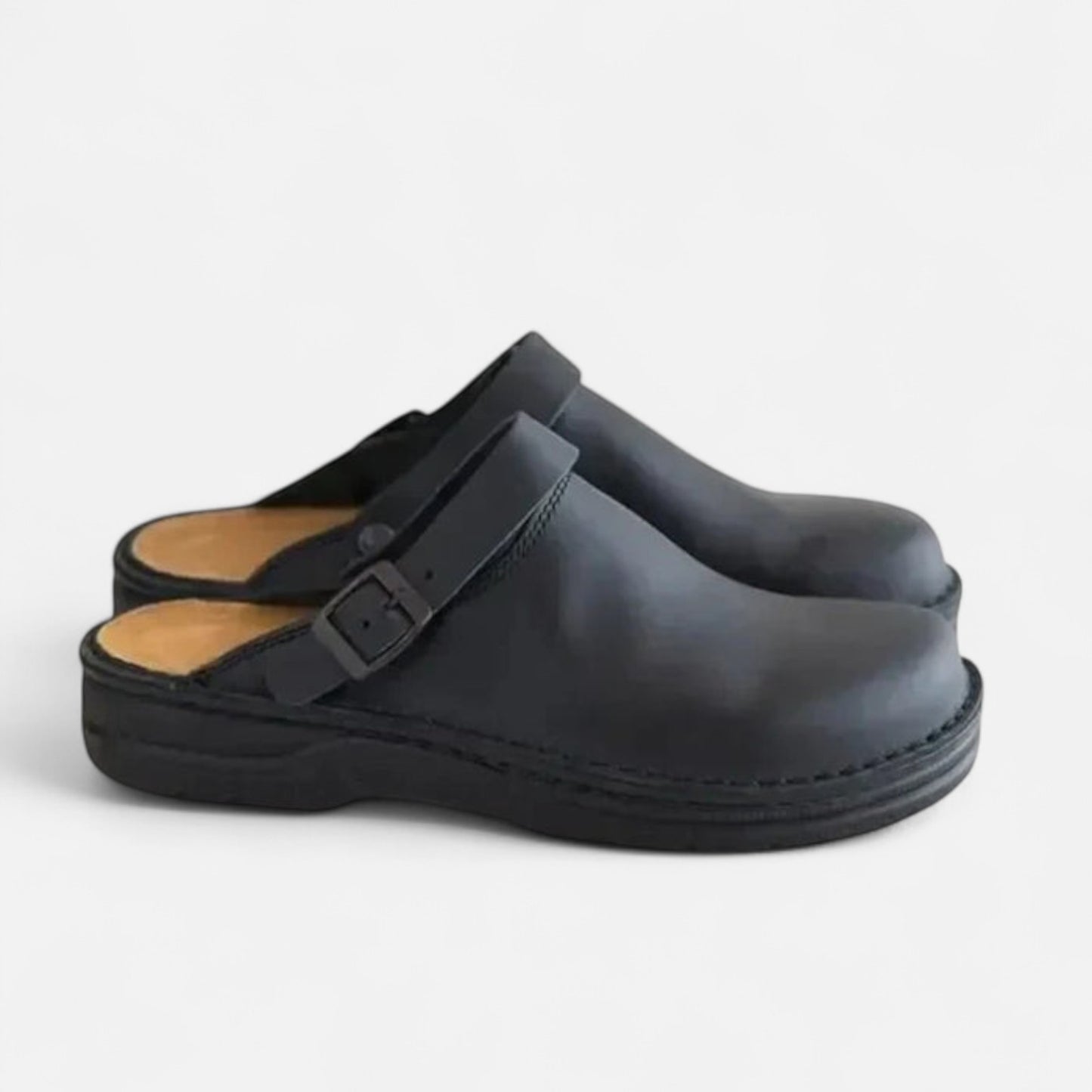 Vivellamode | Unisex Orthopaedic Leather Shoes – Comfortable Slippers for All-Day Support