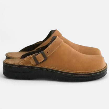 Vivellamode | Unisex Orthopaedic Leather Shoes – Comfortable Slippers for All-Day Support
