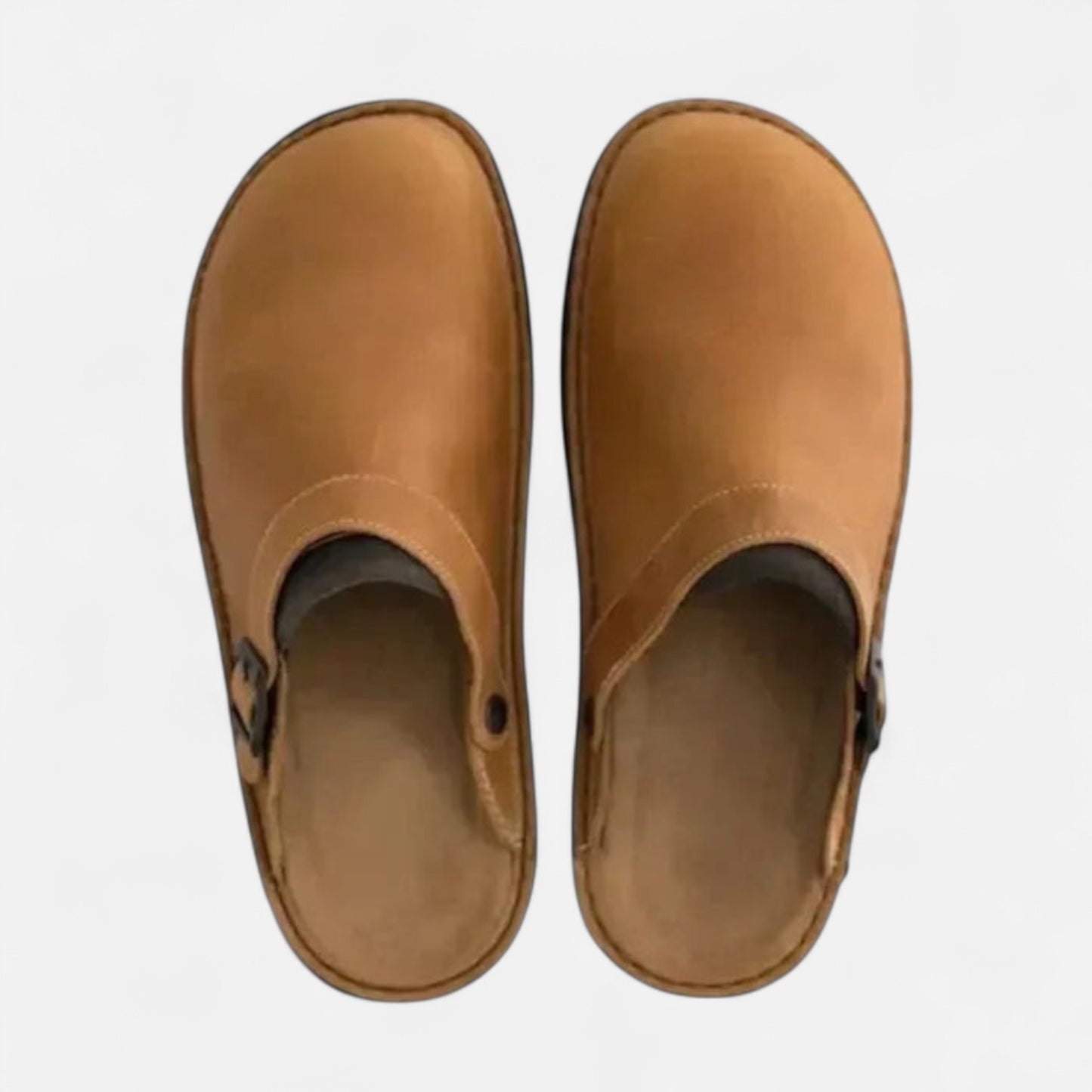 Vivellamode | Unisex Orthopaedic Leather Shoes – Comfortable Slippers for All-Day Support