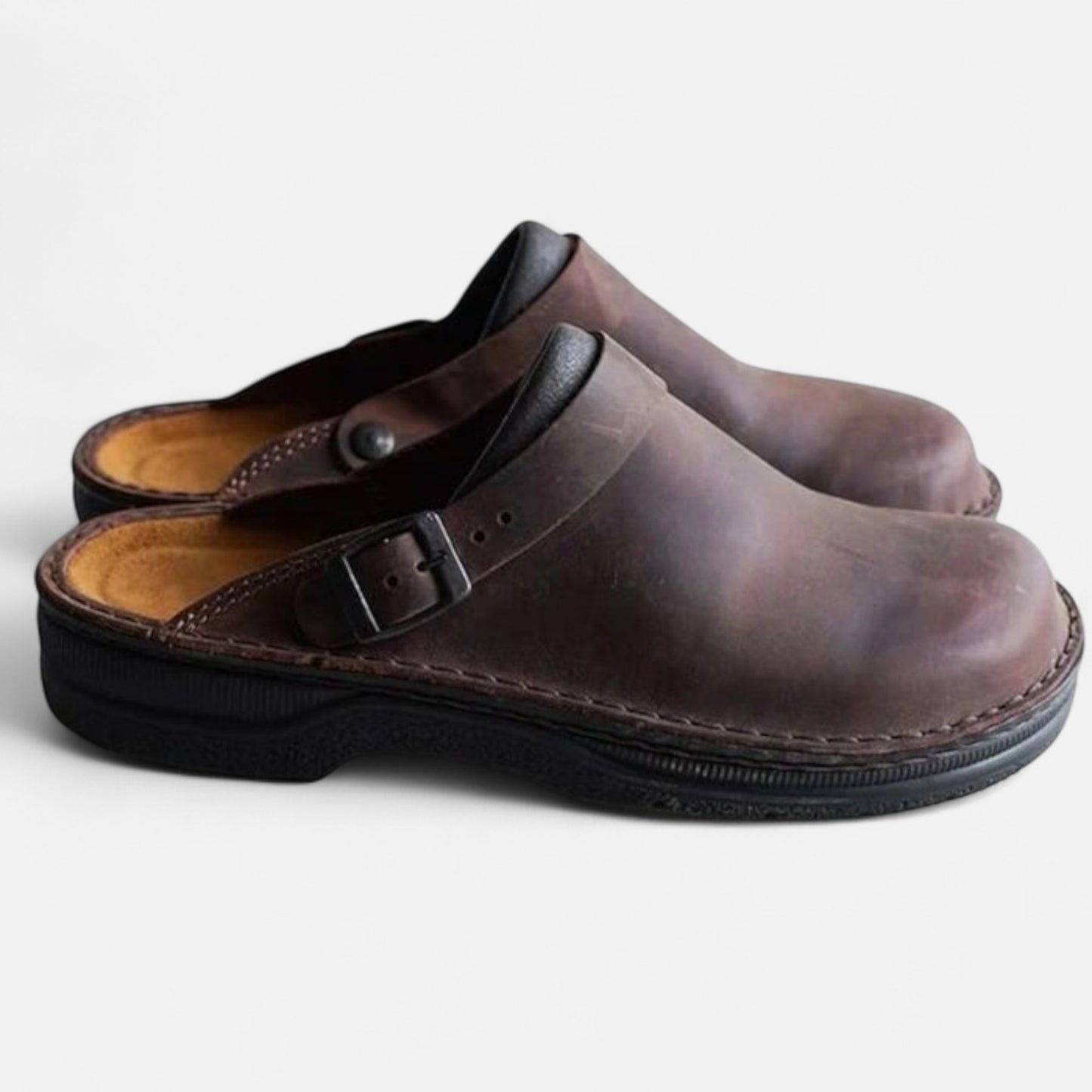 Vivellamode | Unisex Orthopaedic Leather Shoes – Comfortable Slippers for All-Day Support