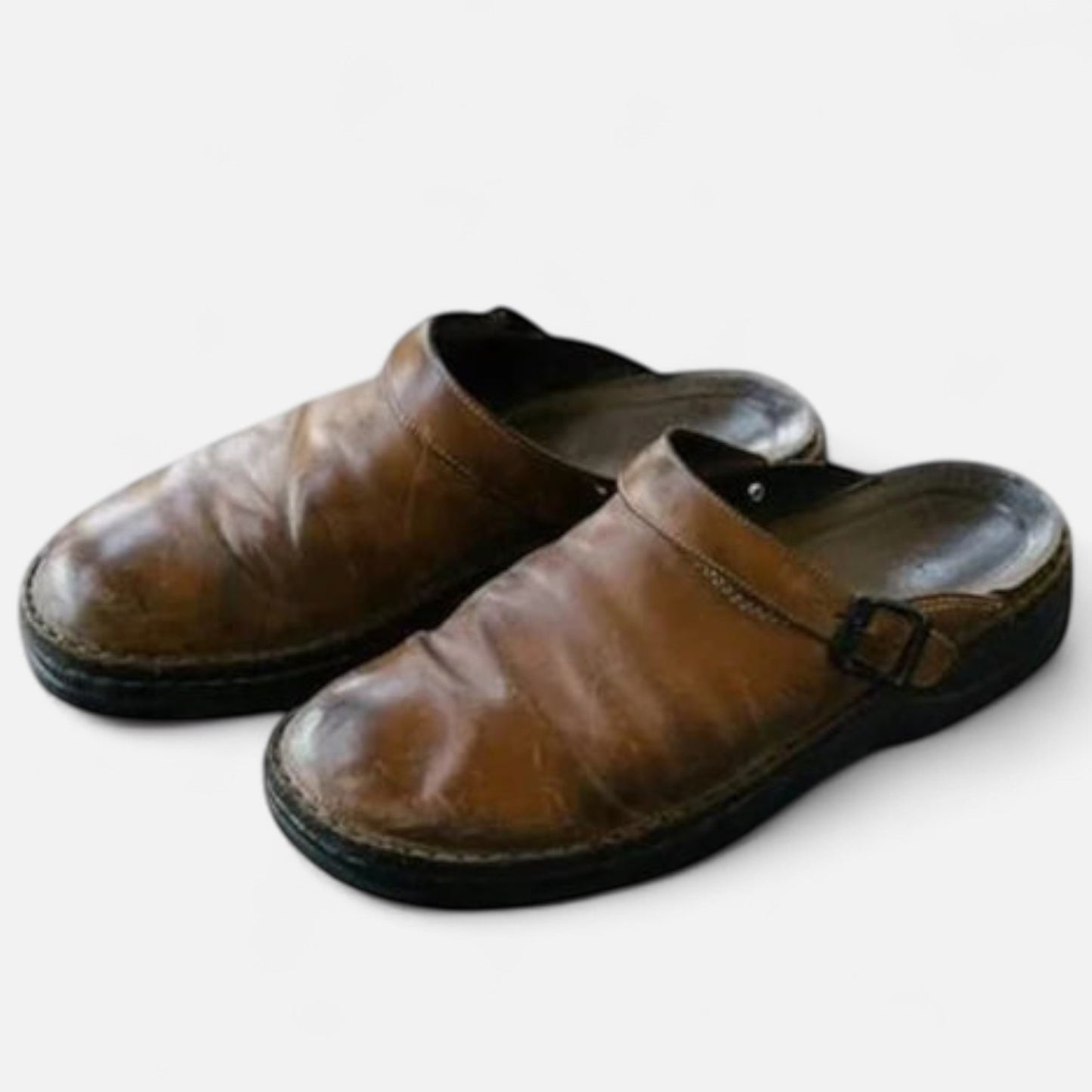 Vivellamode | Unisex Orthopaedic Leather Shoes – Comfortable Slippers for All-Day Support