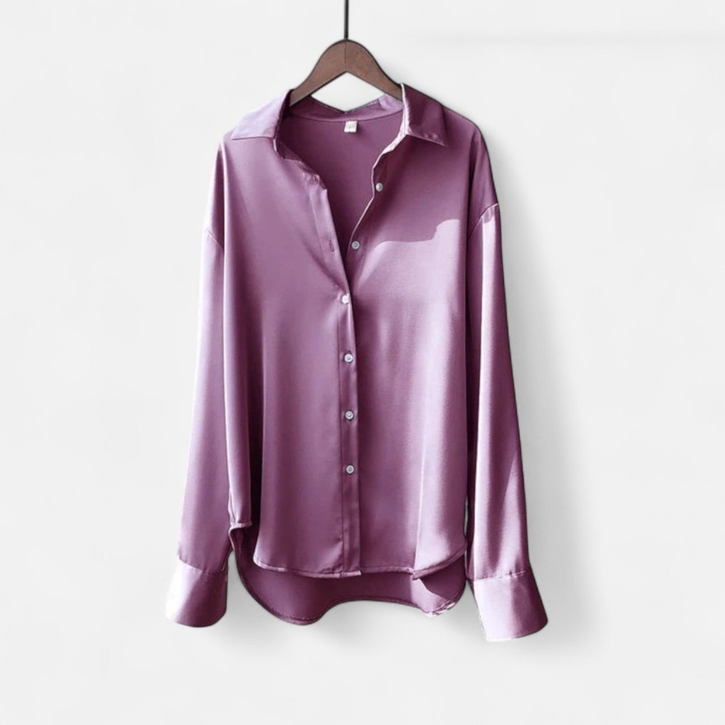 Vivellamode | Women’s Premium Long Sleeve Satin Blouse – Luxurious Elegance for Every Occasion