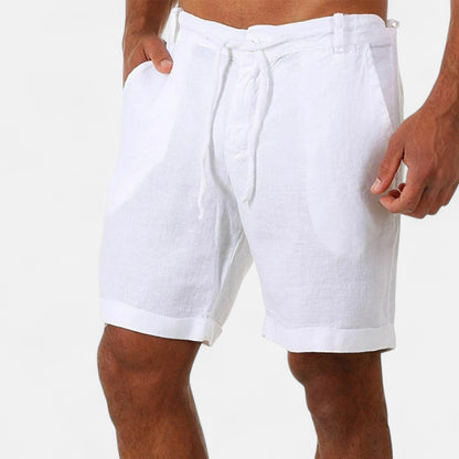 Vivellamode | Men’s Cotton Linen Shorts – Breathable Comfort for Summer